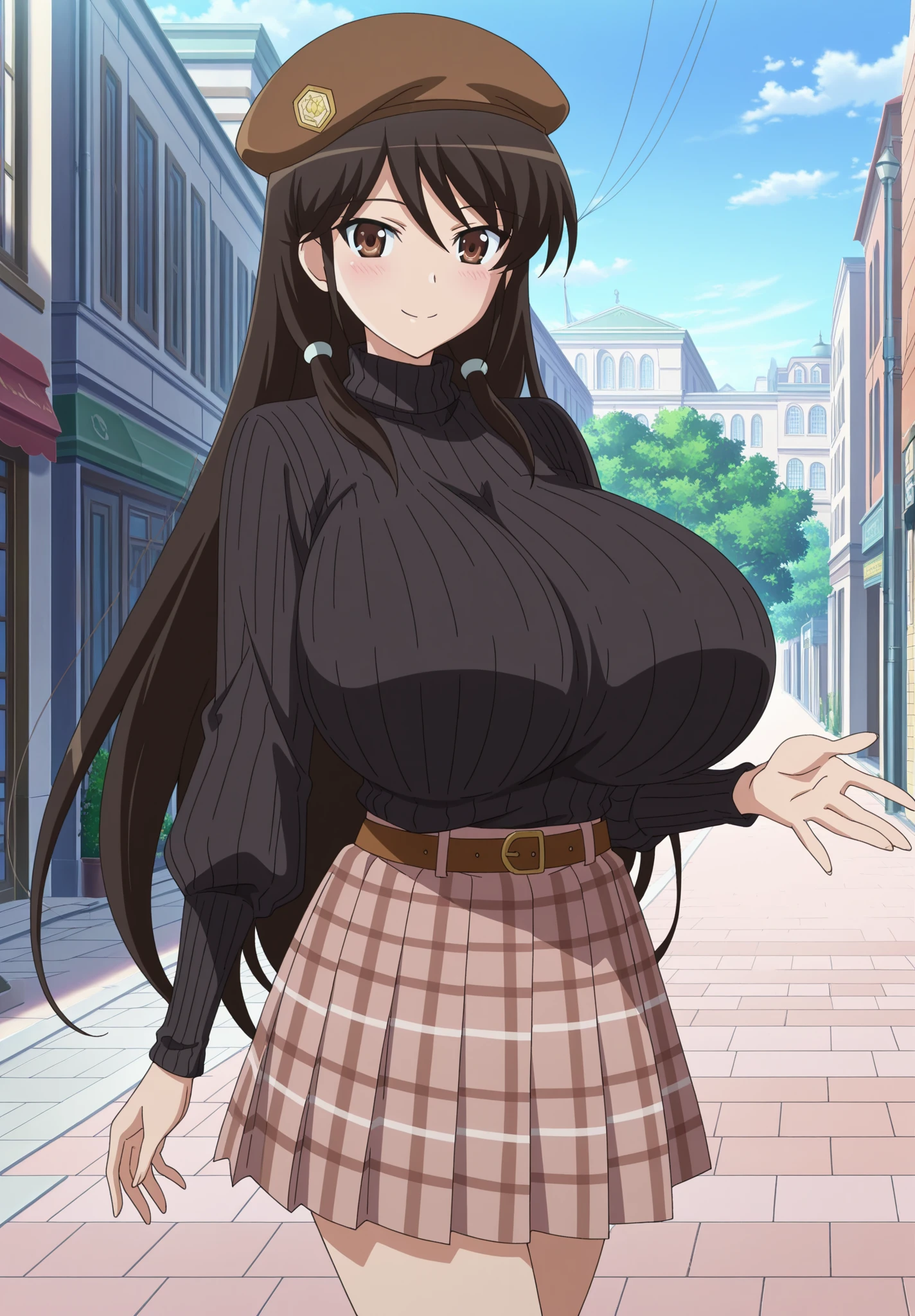 Cute mommy, mature women, realistic skin,perfect ,black hair, long hair, (hair over one eye:1.4), messy hair, hair between eyes, oversize shirt,pink mini skirt, chubby,plump,fat,pucker lips,cute shy blush on,garden, under tree,night