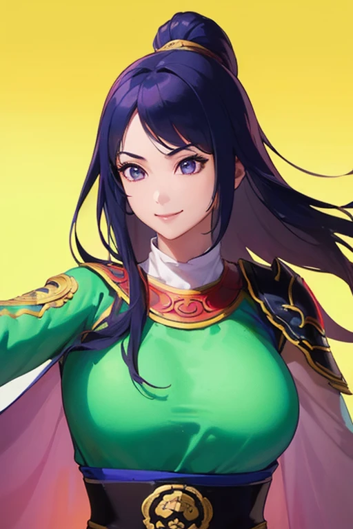 score_9,score_8_up,score_7_up,score_6_up, source_cartoon, sheena fujibayashi, black hair, japanese clothes, fingerless gloves, light smile, grassy landscape, cleavage, artgerm,  <lora:add-detail-xl:0.8> <lora:xl_more_art-full_v1:0.5> <lora:Smooth Anime 2 Style SDXL_LoRA_Pony Diffusion V6 XL:0.8> <lora:sheena fujibayashi 3-000006:1>