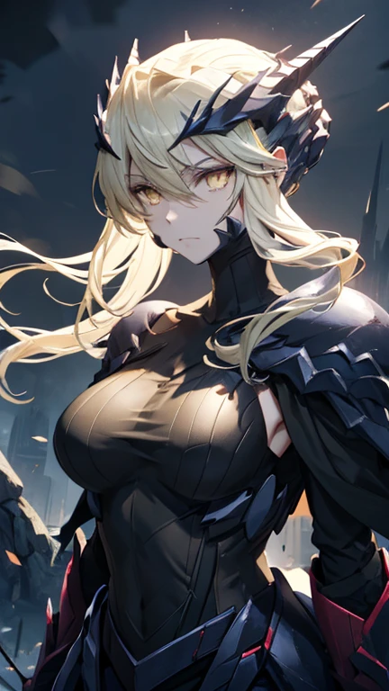 ((best quality)), ((Masterpiece)), (details:1.4), 3d, HDR (high dynamic range), mature woman, เหมือนจริง, Curtain Bangs, Blonde hair, White eyes, จมูกโด่ง, PBR surface, After processing, Anisotropic filtration,depth of field, Maximum clarity and clarity, multi-layered surface, perfect proportions, 8K raw files, holy paladin, Heavy armor, Fierce