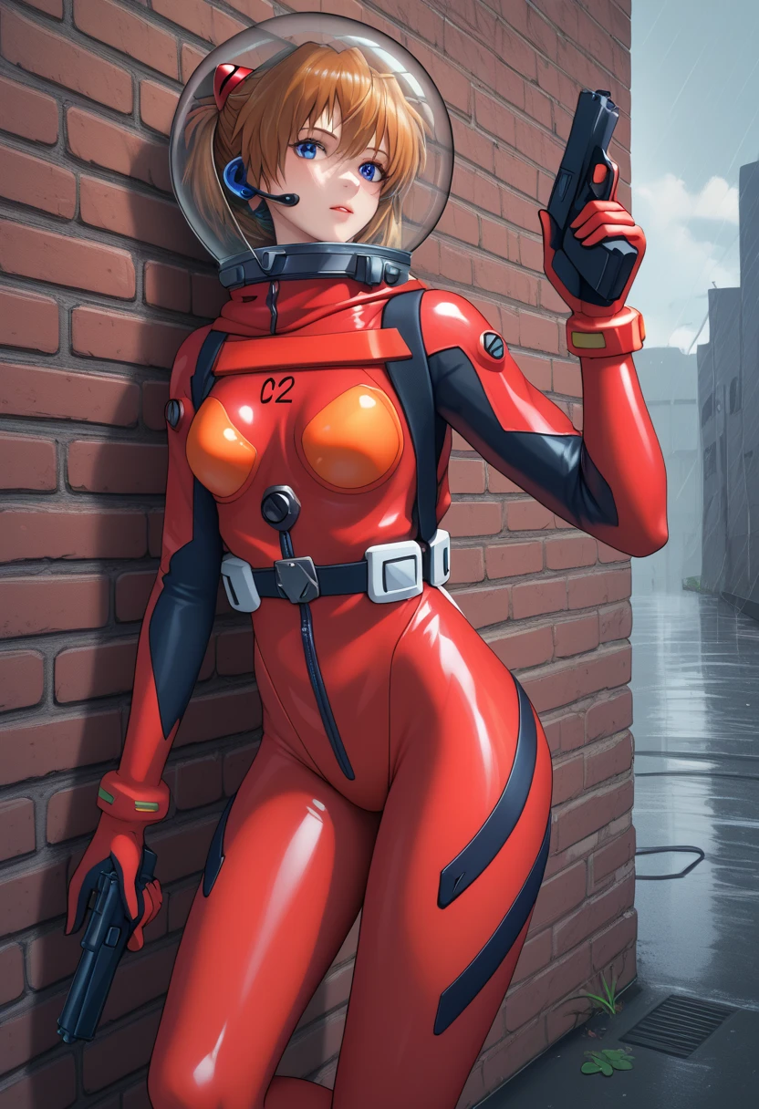 plush fur lined collar, perfect proportions, anatomically correct, (head to toe: 2.0), (full body image: 2.0), 1girls, solo, (Casshern: 1.6), extremely stylized, deviant art, masterpiece, highly detailed, bright eyes, ((wide hips)), detailed eyes, expressive detailed eyes, wide eyed, detailed pupils, futuristic, ((1950s scifi helmet)), ((pointy helmet)), Rubber Gloss, blush, (orange skinsuit:1.4), fur lined white boots, blush, small breasts, lots of freckles, super textured detailed skin, entire body image, full body shot, nvinkpunk, professional photograph of alexander_skarsgard, tassles, large beads, navy blue orange and white, ((crouching)), cyberpunk, inkpunk, paint platter, ink splatter, floral wallpaper