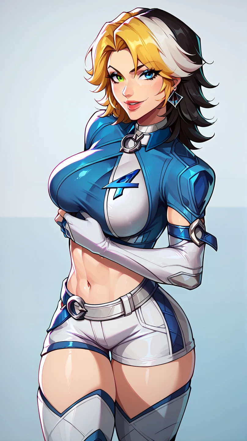 (masterpiece:1.2,Highest quality,Highest quality,High resolution,Very detailed),8k,1 female,Mature female heroine,40 years old,Woman transforming into Ultraman, (Dynamic Makeover:1.2),(Dynamic hair movement:1.2),(short hair),(Shiny Ultraman uniform),(Glowing Skin,Big eyes,Droopy eyes,Long eyelashes,Beautiful thighs,Beautiful Hair,Beautiful Face,Beautiful Eyes,Beautiful body,Beautiful breasts,Beautiful feet,Beautiful fingers),break((Ultraman)),((Ultraman_rise:1.5)),((hand)),(Raise your right fist straight up),(右handはパンチ),(Extend your right arm straight),((Detailed drawing of a fist),(Severe),(The background is a glowing prism flash),((Wrapped in dazzling light)),((Beautiful trading cards,Diamond Card))