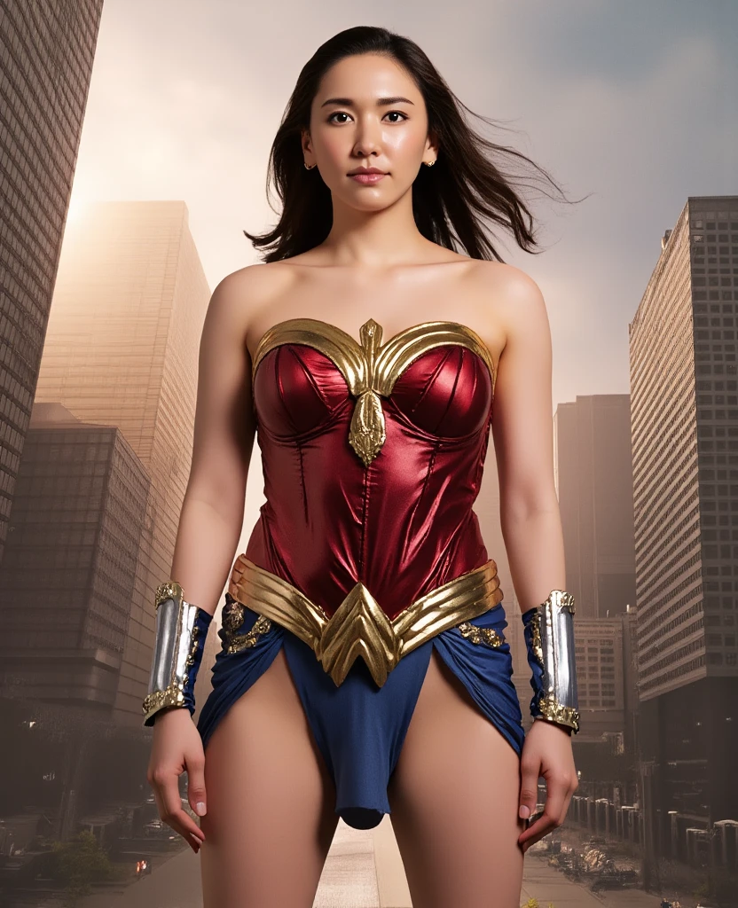 8k, (ultra-detailed,high-res,dark,fantasy:1.2), (Wonder Woman), (standing tied), (handcuff:1.1), tied, bound, (Wonder Woman with skirt:1.3), (Restrained:1.5), BDSM, (angle from up) , (dress up) , unnaked, , (angry), spread leg, chained,