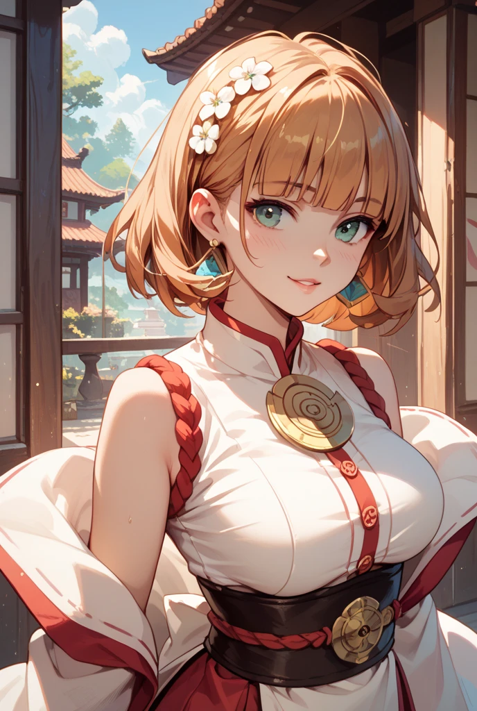 (HDR,8k, RAW portrait of a beautiful girl, best quality, masterpiece:1.2), (super fine illustration:1.3),(realistic), (highly detailed skin:1.2), ultra-high resolution,(lenz 28mm), 1 girl,(23 yo),(japanese girl),beautiful face,medium breasts,medium hair,(updo:1.4), (chinese restaurant),(smile:1.2),(golden china dress:1.2),Nemu