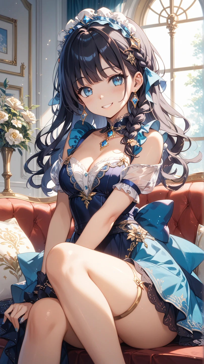hight resolution, top-quality, ultra-quality, The ultra-detailliert, lighting like a movie、full of sweat、Wearing sweat、(((((sexy idolmaster cinderella girls princess)))))、、、(My whole body is sweaty、after sex、show off your pussy、not wearing underwear、accurate anatomy、 on body、beautiful nipples)、Obscene atmosphere、Front Camera Angle