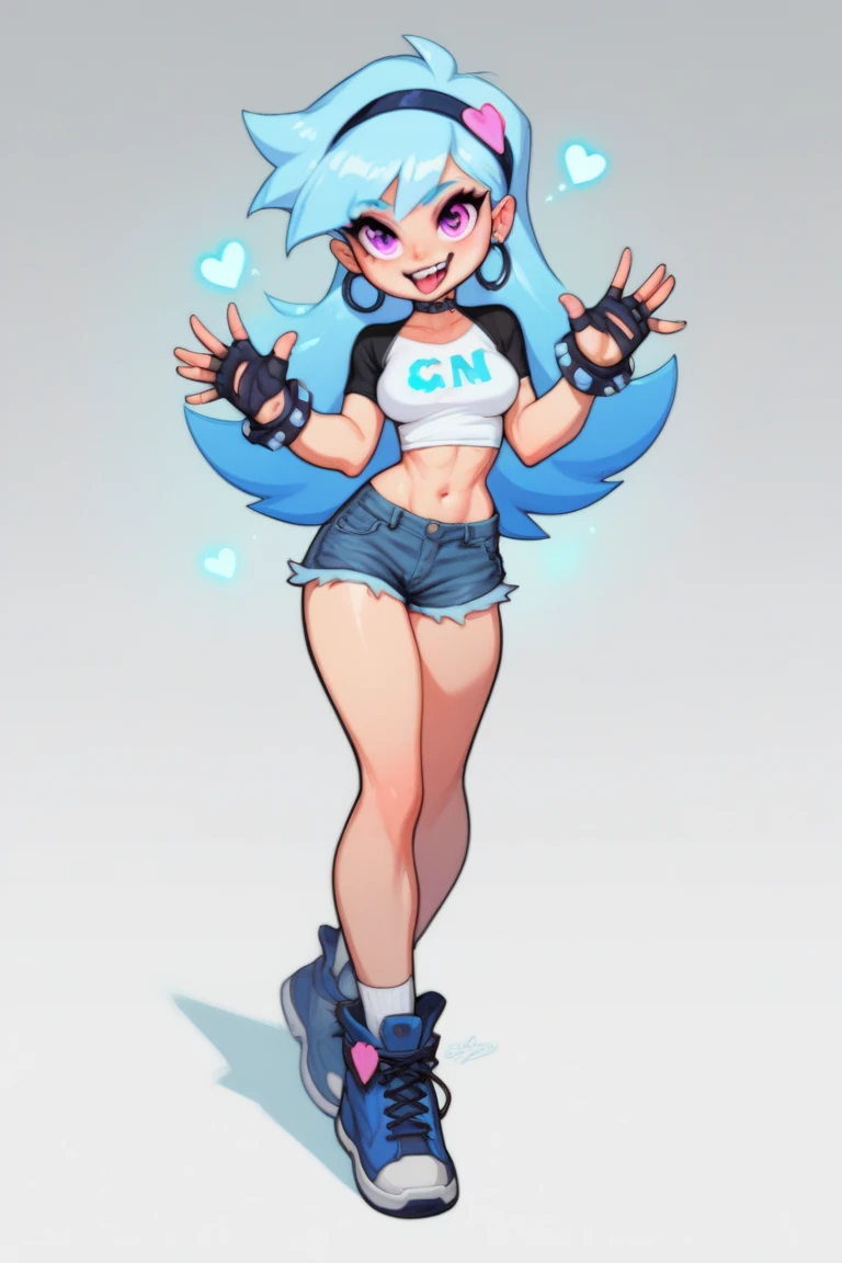 betta burst blue in funk art style