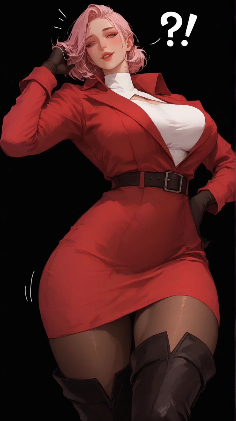 full body standing straight symmetrical, huge boob(masterpiece, best quality:1.2), cowboy shot, solo, 1MILF, mmplatz, smile, looking at viewer, hands on hips, twintails, twin drills, dress, blue pantyhose, striped pantyhose, Handcuffs on their hands, With a collar around the neck