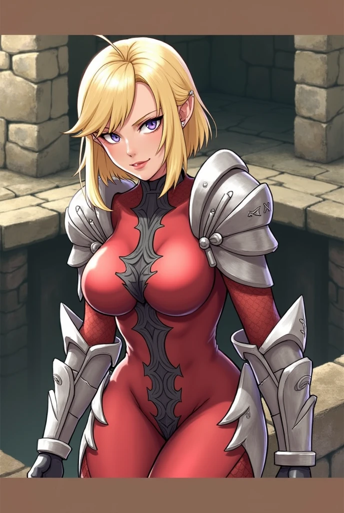 girl, (fantasy,isekai,warrior,paladin,village:1.2), armor,armour,Slim Waist,Cleavage,Hand on shoulder ,(masterpiece,detailed,highres:1.4)