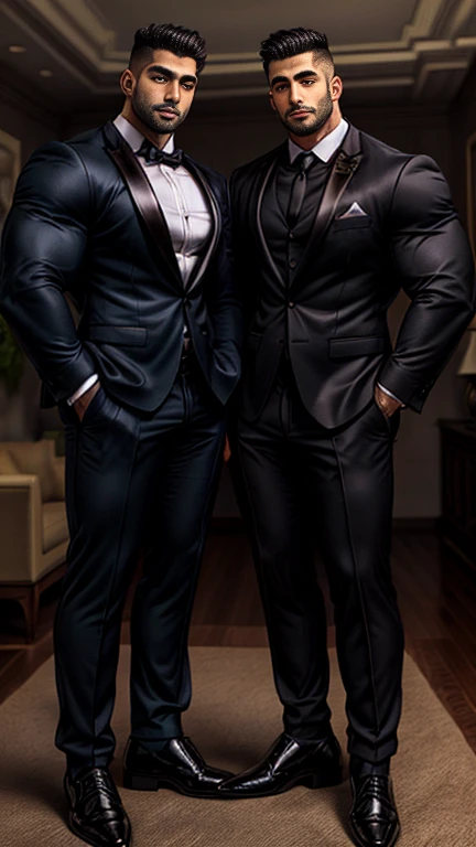 4 meter tall slightly overweight indian men. 20 years old. Young fresh face. In london with friend holding touching. Height difference of 2 heads. difference and Size difference. Very sexy Posing for camera. Muscular. Wearing office a tight black suit pants, and shirt. Slight belly fat. Big ass. Very long legs.

