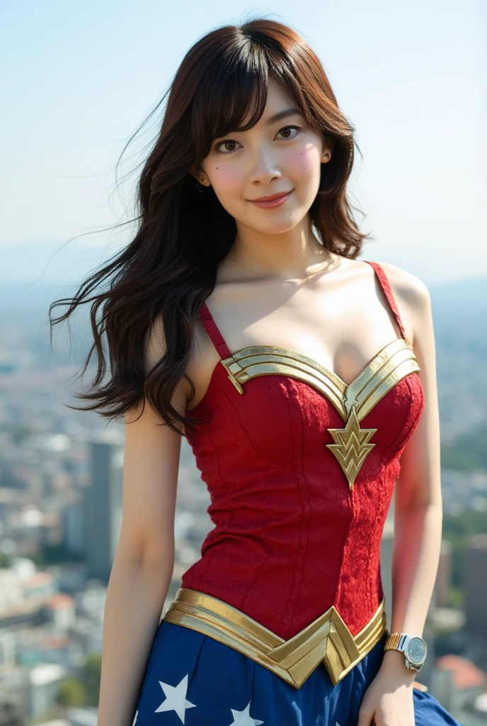 cinematic, a beautiful female model is posing in cosplay outfit of a Disney princesses Disney world park, airy __haircolor__ __hairstyle__, smile, art by mooncryptowow, <lora:japanese_girl_v1.1:0.9>, jpn-girl, ziprealism