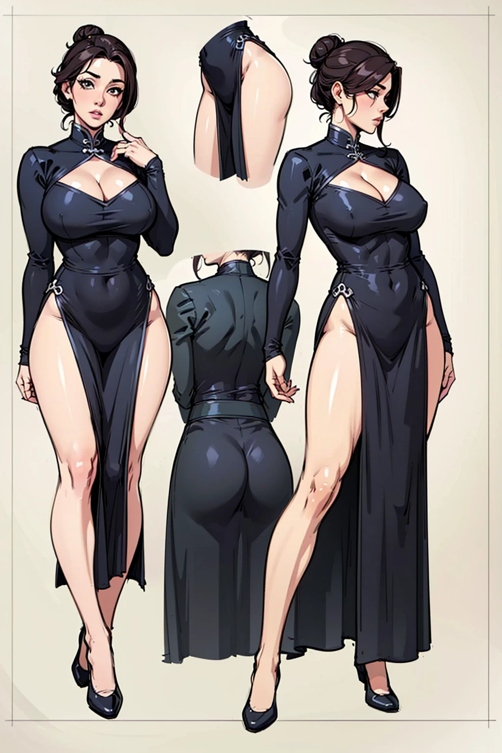 Skinny waist, big hips and tighter dress
