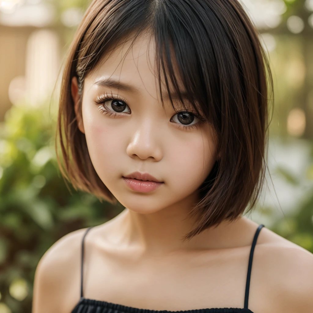 high definition, masterpiece, Ruka sarashina, short hair, ผมสีดำ, (alone), 1Girls, cute, inside, delicate eyes, (black eyes)