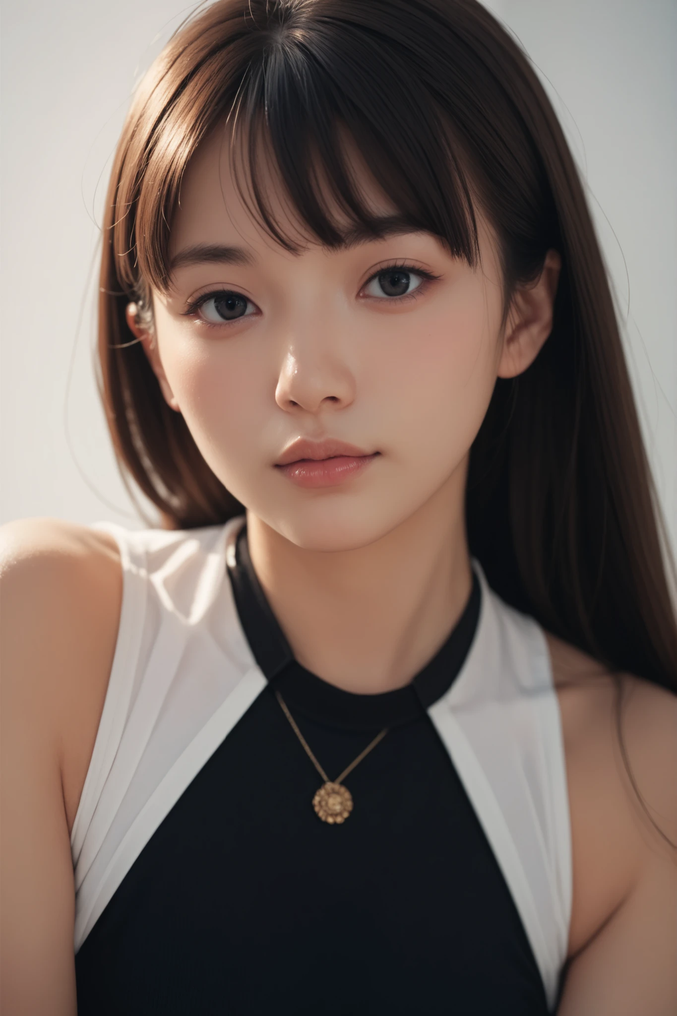 8k, masterpiece, original photo, best quality, Reality, Extremely detailed CG Unity 8K wallpaper, Depth of Field, Movie Lighting, lens flare, Ray Tracing, (Extremely beautiful face, Beautiful lips, beautiful eyes), Intricately detailed face, ((Ultra-delicate skin), Beautiful 1 girl best quality photos， Ultra-high resolution， （Realistically：1.4），Cute hairpin，1 girl，Red long hair,Cropped sweater ，Beautiful slim woman:1.4, on the island,Super thin face，Exquisite eyes，double eyelids，Necklace