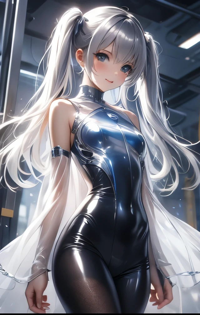 Girl with long grey hair,blue eyes,tall, small breast, small waist, small thighs, 