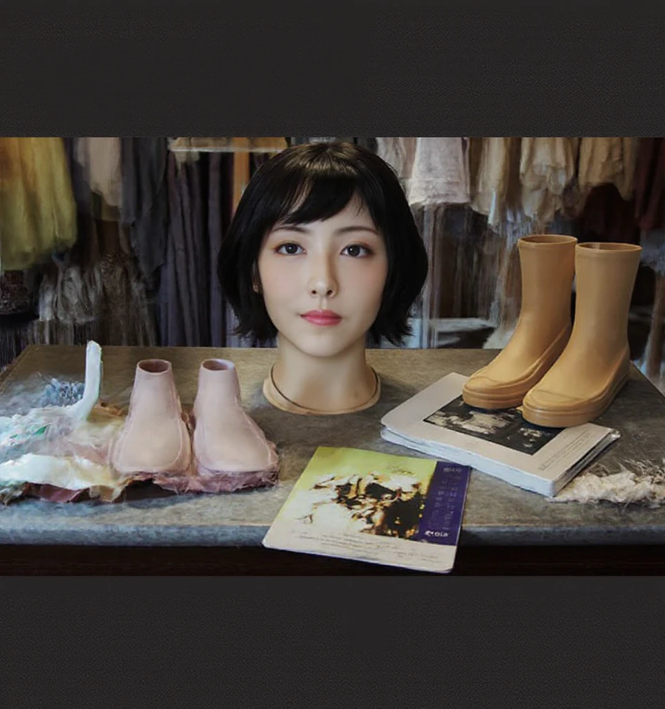 (miniature real figure woman:1.5), inside the figure display case, standing, desktop figure, displayed on the desk, ((ultra real human face)), (very cute), doll house, miniature doll house, realistic, stunningly beautiful details, ornament, fragile, beautiful breasts, books, notebooks, colored pencils, (best quality:1.4), ultra high res, ultra high definition, ultra fine detail, (photorealistic, high resolution:1.4), 8k resolution, ultra-detailed and beautiful, Raw photo, (realistic, photo-realistic:1.37),