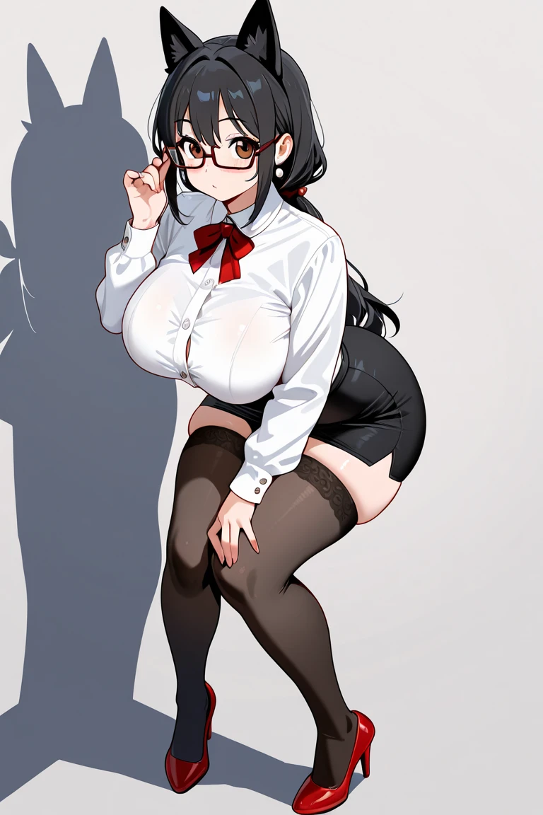 (Long black straight hair)、Full body posture、 (A detailed eye、二重まぶた、eye glasses、embarrassed from、Smile happily、Thick lip)、 (School Uniforms:1.3)、(black tight super mini pleated skirt:1.3)、(Skirt lift:1.3)、(Show off red sexy low leg panties:1.3)、(Black garter belt:1.3)、(Black thigh socks:1.3)、) 、((Cameltoe:1.3)、(Model body type、Slim waist)、big butts、Large Thigh、(zettai ryouiki:1.3)))、(５Fingered hand、Highly detailed facial and skin texture)、 (ultra close up:1.3)、Focus on the crotch、(From the top:1.2)、(Lie on the bed and spread your legs:2.0)、(Open knot:1.3)、((top-quality、8K,​masterpiece:1.3))、(Beautiful woman with perfect figure:1.4)、(Many colorful flowers bloom in the background:1.3)、NSFW