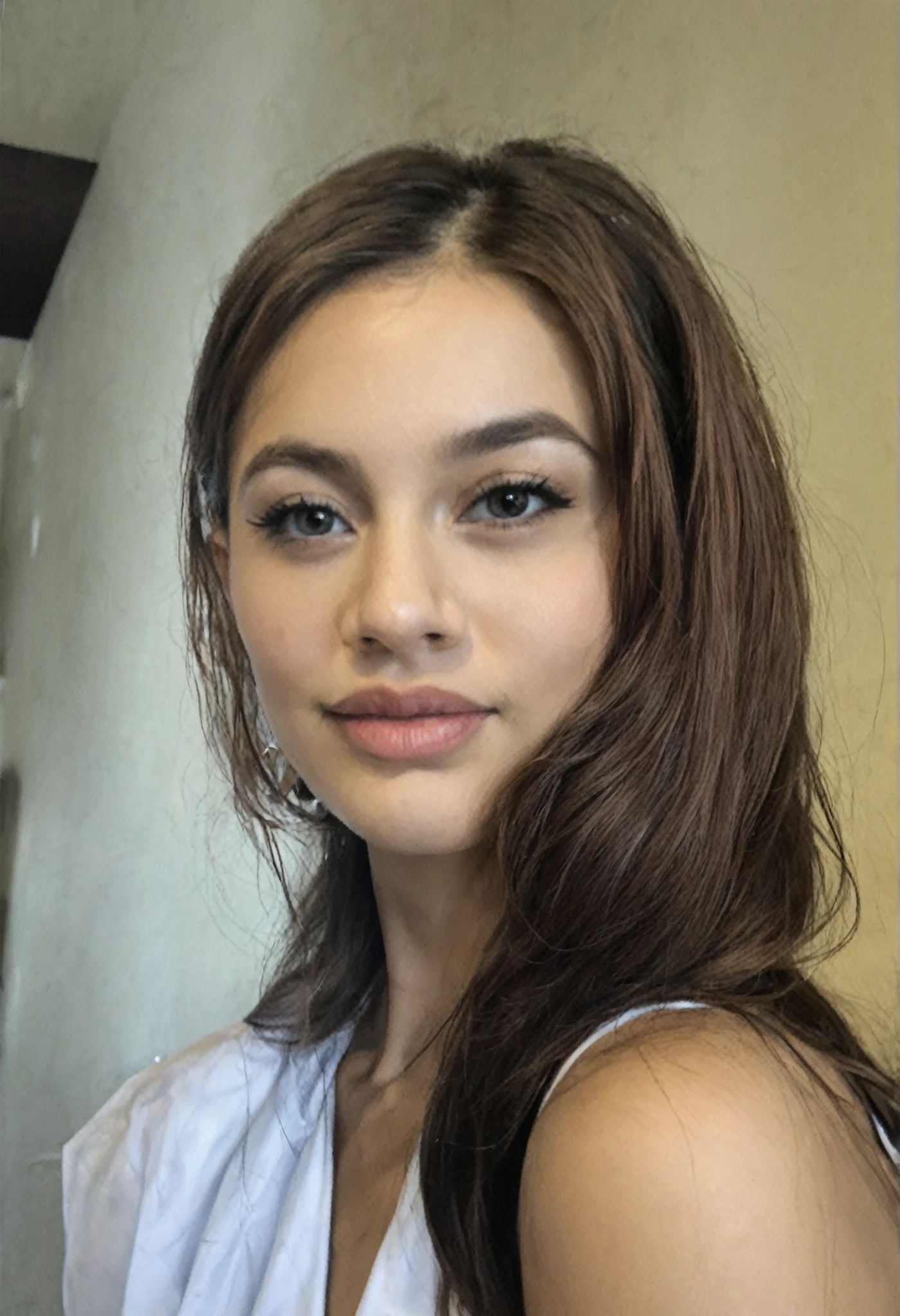 1girl, solo, sensual woman, clear lighting, (Indonesian_high_school), semi-curvy body, indoors, pose on bed, detailed face, detailed eyes, in the middle, unparalleled beauty, looking at the camera , thick breasts, detailed skin, muscle legs, muscle arms, six pack belly, looking at the audience,wearing short skirt, wearing tide shirt, (8k, RAW photo, best quality, masterpiece: 1.2), (realistic, realistic: 1.37), ultra-high resolution