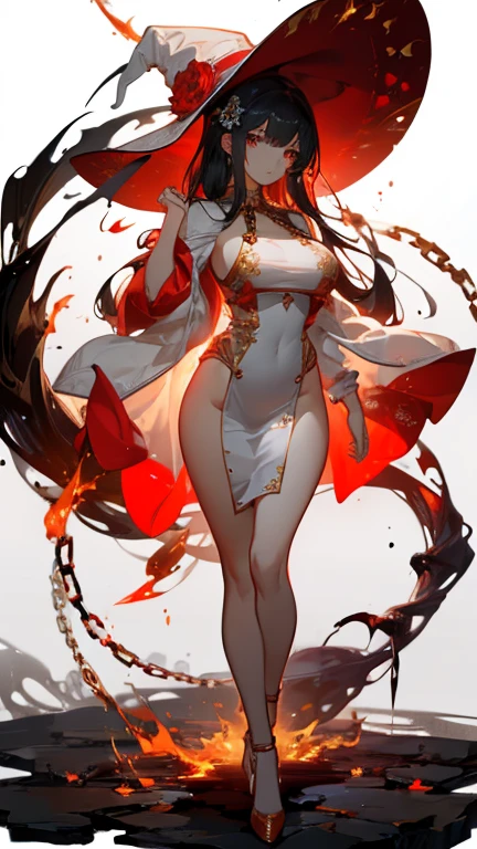 a beautiful woman with long red hair, full body tattoos, wearing a bikini, surrounded by ghostly figures, perfectly symmetrical body, photo realistic, highly detailed, 8k, masterpiece, cinematic dramatic lighting, moody atmospheric, dark fantasy, surreal, vivid colors, hyper realistic, high quality, intricate details, smooth shading, digital art