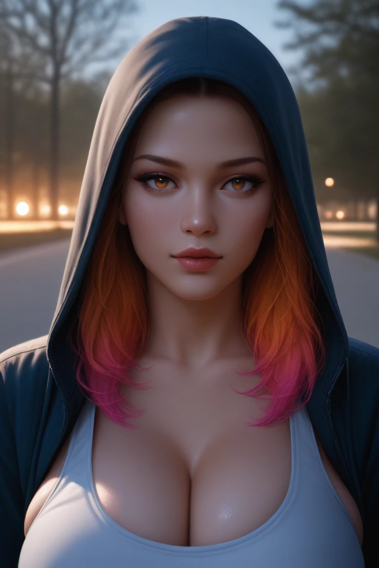 (dark shot:1.1)、The Magnificent Real、Hello Portrait、Lunette des Soleil、blue eyess、Tartan Scarf、Gray hair of Ateigairan、by Greg Rutkowsky、greg tocchini、by james gilleard、joe fenton、Käthe Butcher、gradient yellow、brack、brown、Magenta color scheme、grunge aesthetic!!Graffiti tag wall background、Art by Greg Rutkowski and ArtGerm、Soft Cinematic Lights、Adobe Lightroom、Photolab、HDR、Complex and ultra-detailed、(depth of fields:1.4)、fade、(neutral colors:1.2)、(HDR:1.4)、(Subdued Color:1.2)、Hyper-detailing、(art  stations:1.4)、Film-like、warm light、Dramatic light、(intricate detailes:1.1)、the complex background、(Rutkowski:0.66)、(teal and orange:0.4)Red-headed sage、mature female with large breasts,Emphasize cleavage,enticing,sexy  pose,Poses that seduce viewers,Nasty look,long red hair,