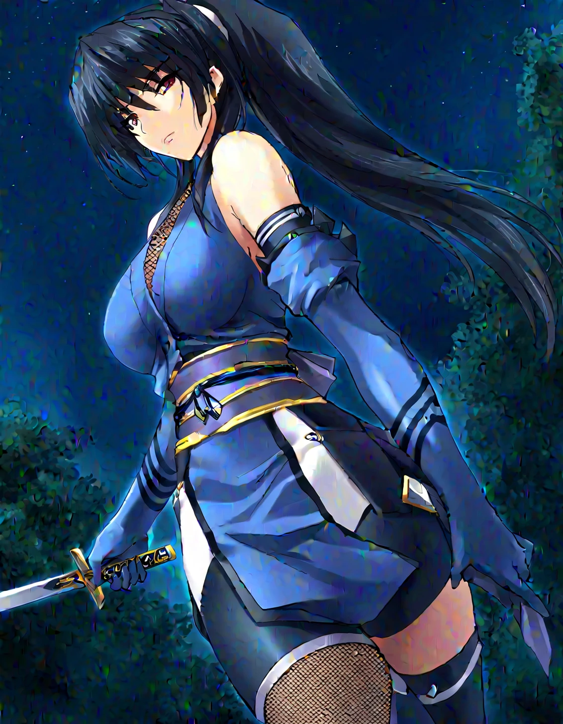 Highest quality, masterpiece, High resolution, alone, (Glaring Eyes),(Large Breasts),Mansuji,Pussy,Completely naked,roar,((Dentitions)) , (Japanese sword),Iron Sword,thrust,Evening sky_background,Young Girl,Anime Style, Highest quality, 4K, masterpiece,, alone, 1,whole body,looking at the camera, Shinkai Makoto style, (dark blue_coat)Sharp Eyes,Low posture,(Full Finger), (Accurate fingertips), (The finer details), (Anatomically correct), (映画のbackground), Hyper Detail, (Subtle details), (Intricate details),