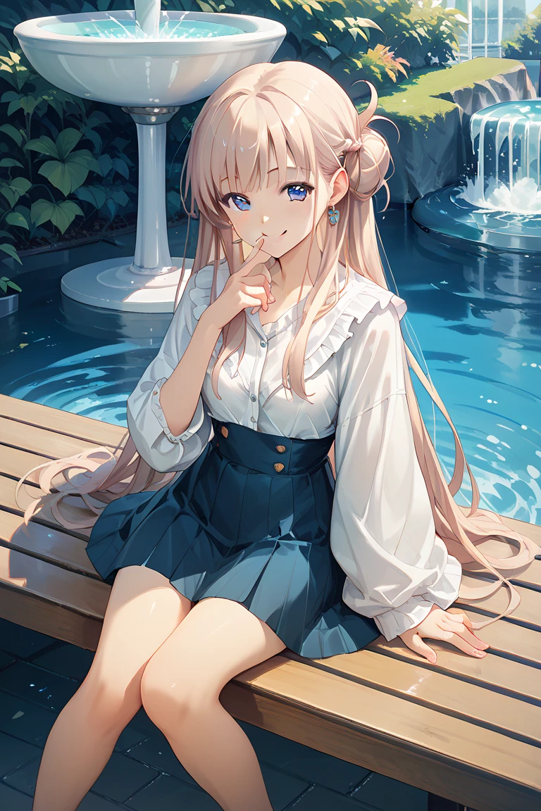 ((4K,masterpiece,Highest quality)), Lotus, , A girl dressed modestly, alone, Weeping face,barefoot,
Twin tails