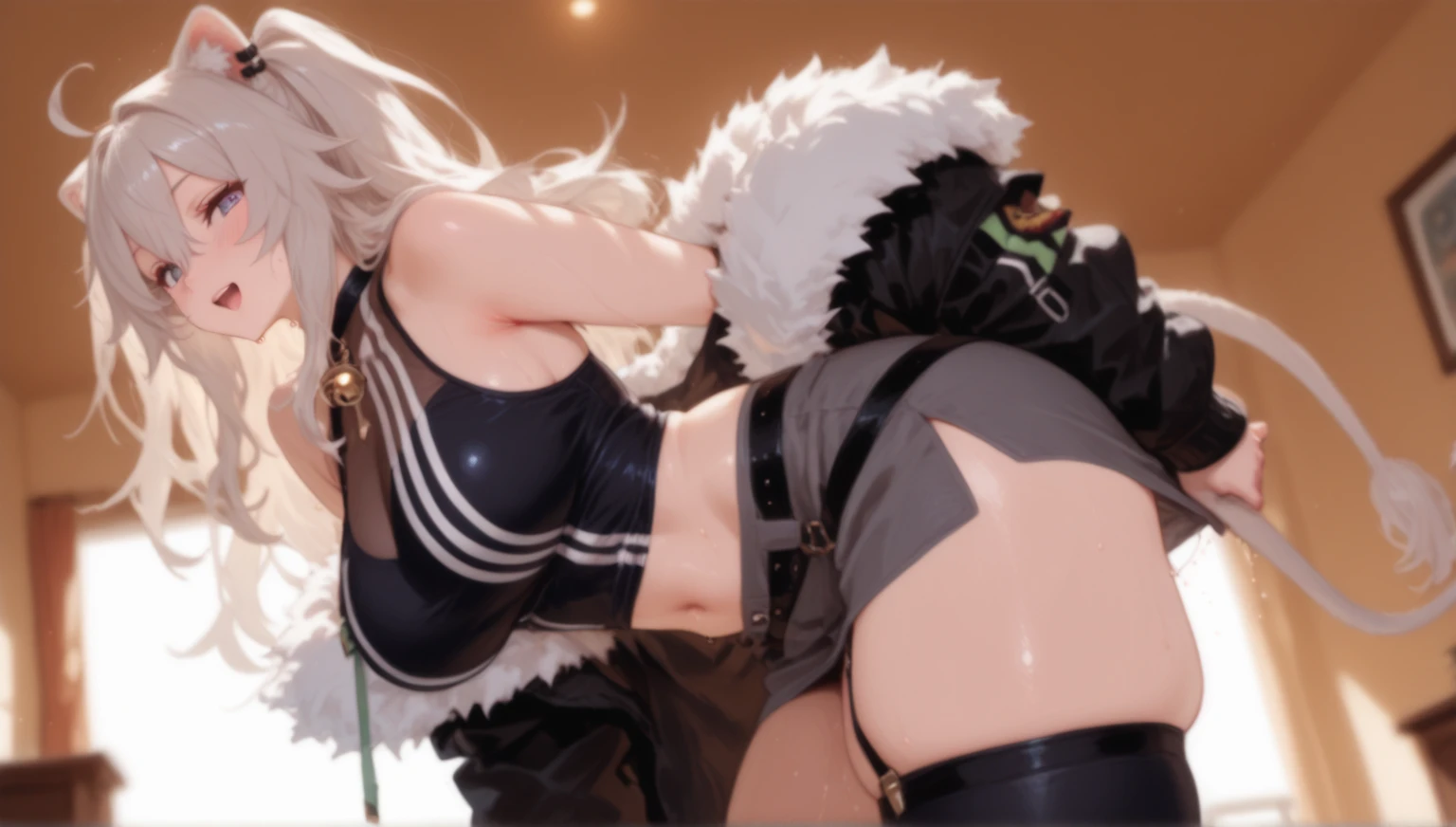 Darksouls ART style, 2girls, Futa Riding on dick, Slim, small breast, small legs, small dick, a Lot sperm, Bottom-up angle, detailed anal sex