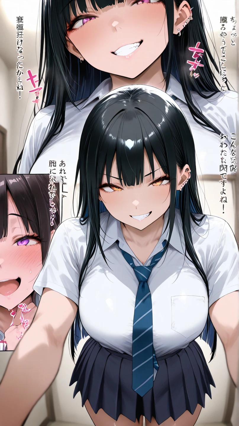 NSFW,masterpiece,Highest quality,High resolution,Super detailed,Yukinoshita Yukino\(My Youth Romantic Comedy is Wrong as Expected\),Black Hair,Long Hair,Light blue eyes,Turtleneck sweater,Sleeveless,Small breasts,Open clothes,Dissatisfied face,Embarrassed,blush,Shopping mall,(Bad looking middle-aged man),(Being molested),Being touched,(Squirting),Trembling,(Having sex),Insert,Creampie