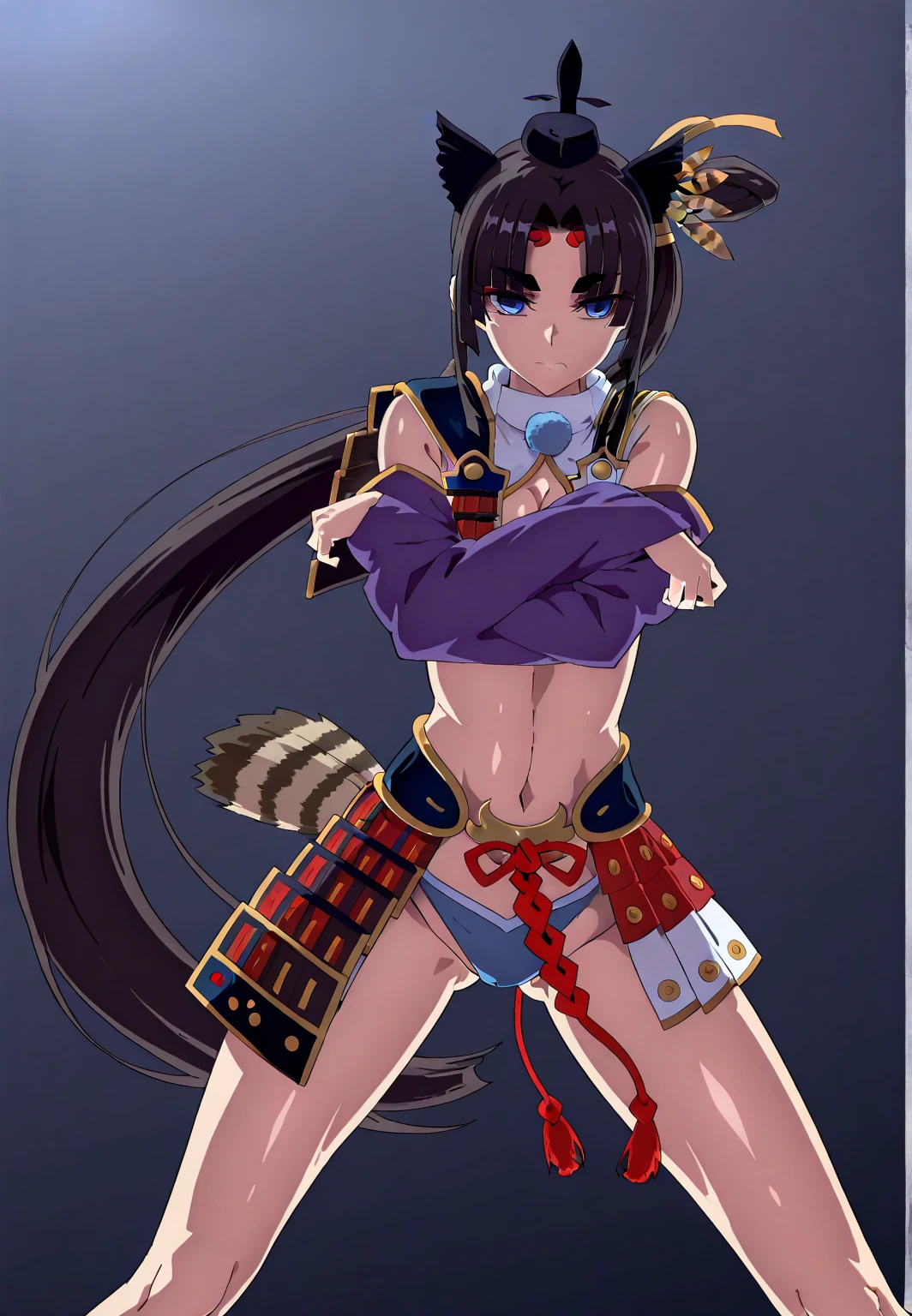 (masterpiece:1.2),best quality,(Chinese style:1.4), 1girl,breasts,weapon,sword,solo,blue eyes,cleavage,holding sword,black hair,holding katana,sheath,single hair bun,unsheathing,jewelry,hair bun,earrings,gloves,blue gloves,fur trim,closed mouth,large breasts,blush,fighting stance,medium breasts,long hair,from side,bangs