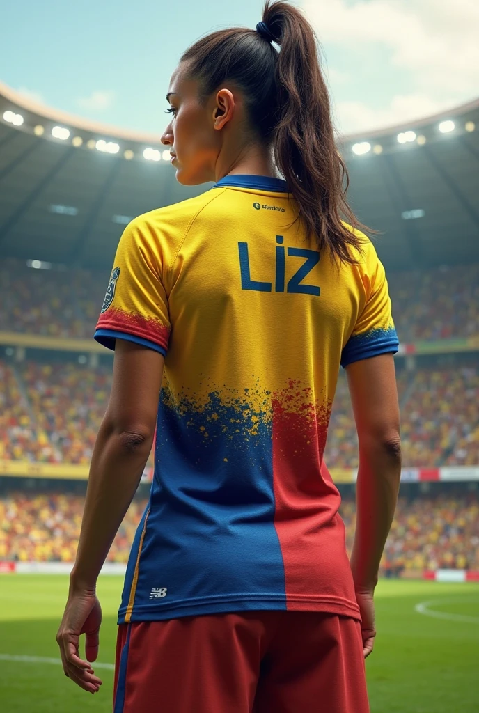 Photos of Colombia shirt from the back