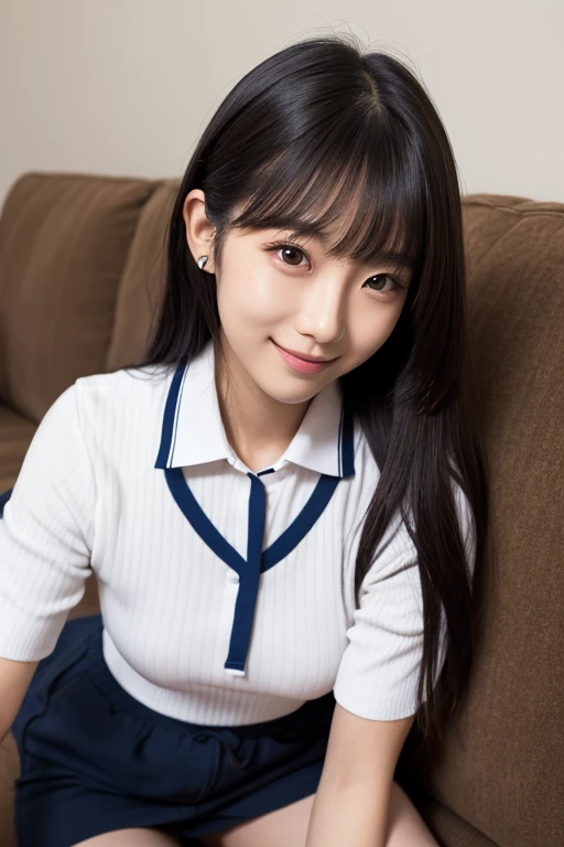 (masterpiece, Highest quality:1.2), (Realistic, photoRealistic:1.4), High resolution, RAW Photos, 8k, Very detailed, Ultra high definition, Cinema Lighting, Depth of written boundary, (Portraiture), View your viewers, (((Front view, From below))), alone, One beautiful girl, high school girl, Idol of a 16-year-old Japan, Beautiful double eyelids、Fine skin, Pale skin, Black Hair,Ponytail、Beautiful, lustrous hair、(school uniform、blazer、emblem、School emblem、Checkered pleated skirt、Backsack)、
Long eyelashes, Flat Chest, Slender body, thin,
Detailed face, Fine grain, Part your lips,
((High-quality fabric, knit cardigan, Short sleeve collared shirt, Pleated mini skirt, Micro Mini Skirt, bow tie)),
(((Thighs, Thighs length,Pussy1.3))),
(sitting in church1.3、Kneel in the church), (Beautiful panty shot view1.3), Daytime,Ponytail 1.3、Her frontal perspective、Checkered pleated skirt 1.3、Feeling embarrassed1.3、A shy smile1.3、(Legs open to show whitepanties1.3、White panties with lace1.3、Luxurious high-quality panties1.3、Body-fitting panties、Thin fabric panties)、Small Face、Beautiful breasts、Beautiful girl squatting in church、She looks down at me from below