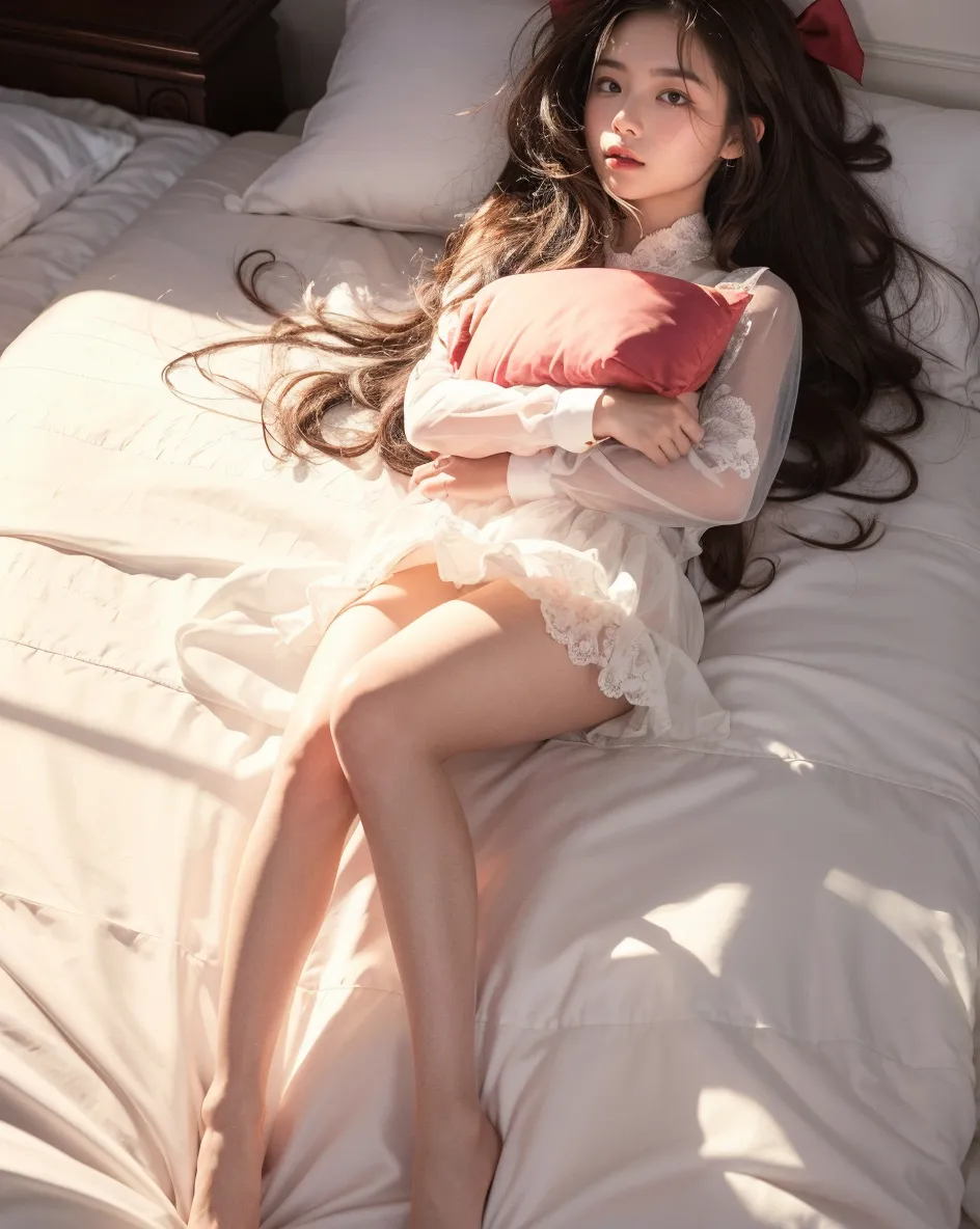 1 sleeping girl, (super beautiful), (beautiful face:1.2), wearing a pleated tennis skirt, no socks
This image showcases a peaceful slumber of an exceptionally beautiful girl. Her face, adorned with delicate features, is bathed in soft, gentle light, casting gentle shadows across her serene features. She wears a light, flowing pleated tennis skirt that gracefully covers her slender legs. The skirt is crisp and fresh, accentuating her femininity and innocence. Notably absent are socks, adding to the relaxed and natural feel of the scene. The overall effect is one of serene tranquility and effortless charm.