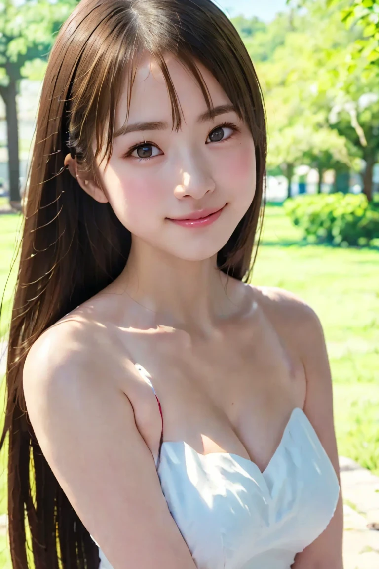 (A hyper-realistic) , (photographrealistic:1.4),(Increase the resolution), (8K), (ighly detailed), (beatiful detailed eyes), (best qualtiy), (ultra-detailliert), (masterpiece), (wall-paper), (详细的脸), 独奏,1 rapariga, perfect beautiful japanese woman:1.4、age19、looking at the viewers, delicate detail, A detailed face, murky, deep-shadows, hair messy, asymmetrical bangs, (A smile:1.5),