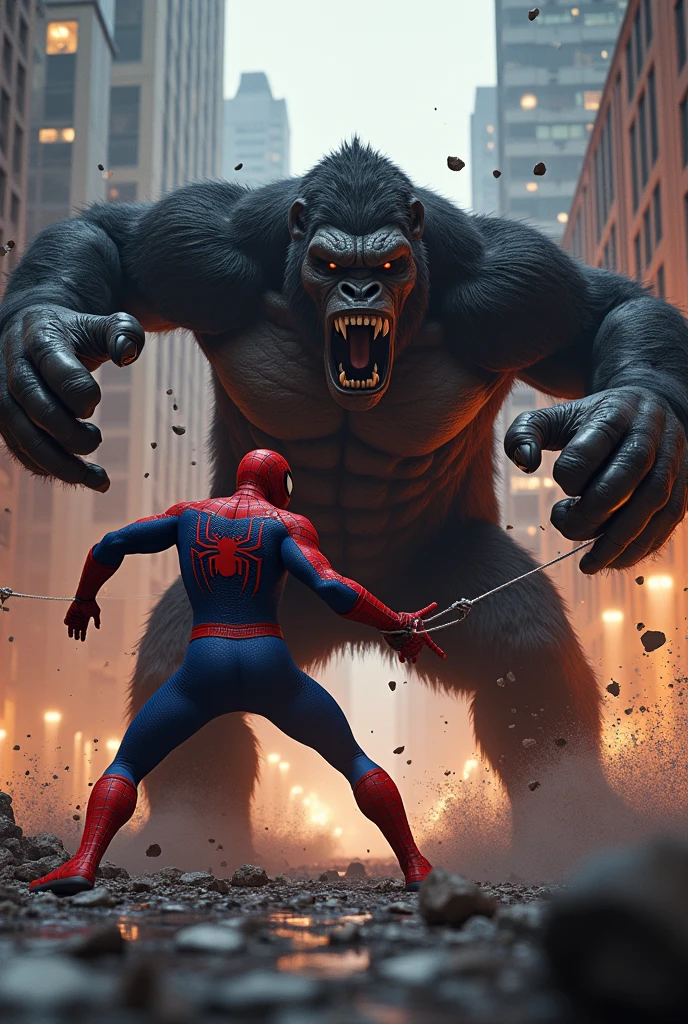 Spider man with Gorilla 