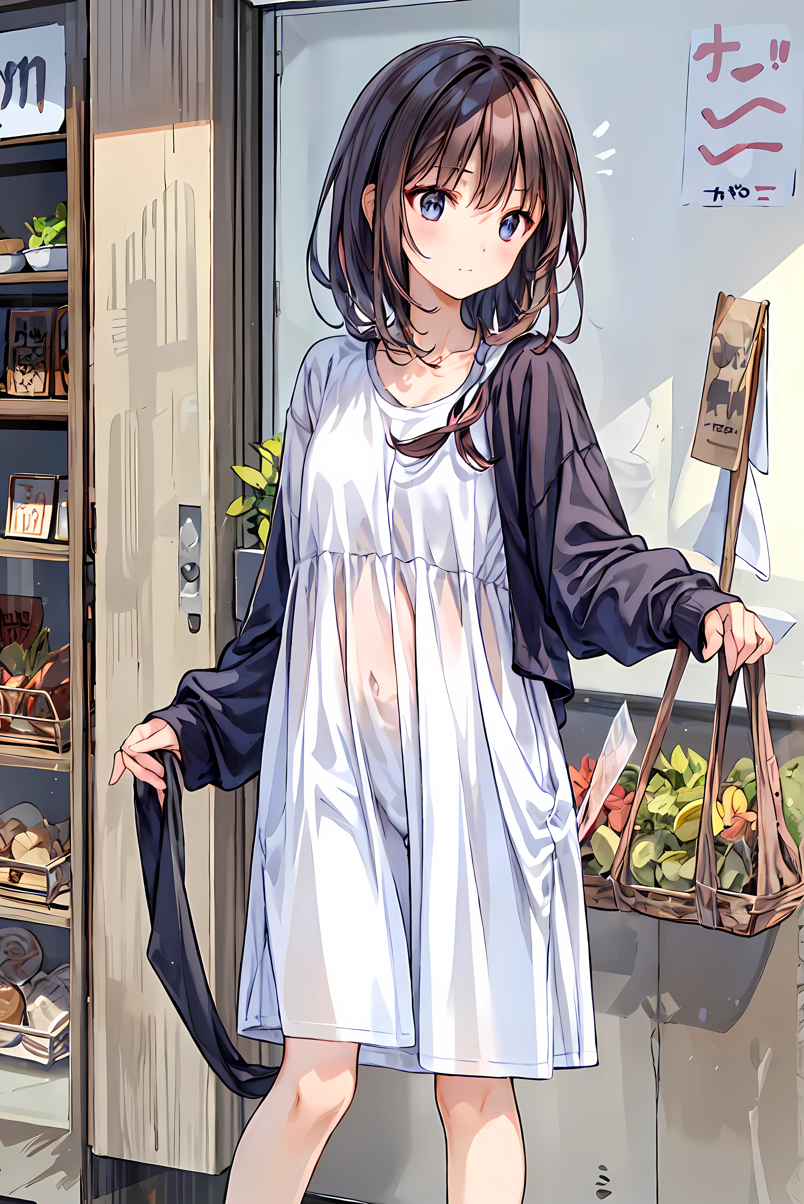 ( masterpiece), Highest Quality, cute girl leaning on a wall, embarrassing, , Intimate moments, cute, cropped shirt, look down, high angle, close, BREAK she says embarrassing, she says , Forest Setting , cute imgae, hair, Shortcuts , 乱れたhair,短い編み込みのhair, Neat , slender and beautiful woman with C cup breasts, correct posture,small breasts, beautiful leg, has enchanting gray-blue eyes that shine like stars, droopy eyes , Brilliant Colors, beautiful eyes on my stomach,A delicate smile,Textured Skin, Highest Quality , gentle beautiful woman , anime style、
