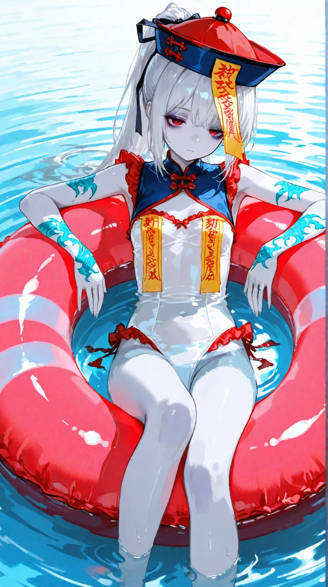 (masterpiece:1.2), Highest quality,Pixiv,Rebellious girl,Portraiture, bikini,smile