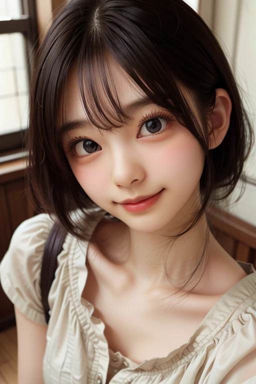 ((software: 1.4)), ((software, Lolita Fashion, nice smile, landscape, 1 girl)), Ultra-high resolution, (Realistic: 1.4), RAW Photos, Highest quality, (PhotoRealistic Stick), concentrated, Soft Light, ((15 years old)), ((Japanese)), (( (Young Face))), (surface), (Depth of written boundary), masterpiece, (Realistic), woman, bangs, ((1 girl))