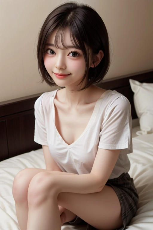 hight resolution、high-level image quality、in 8K、Real live-action、生a picturegraphy、top-quality、​masterpiece、超hight resolution、生a picture、ren、Beautiful fece、masutepiece、((Obscene content))、For adults、charm of 、absurderes、((((Japan elementary school students))))、Japan Girl、((8years old))、((with round face))、((Tanuki face))、((Cute little face))、（Anatomically correct）、de pele branca、((chubby figure))、小柄、shorten the neck、Shorten the copper、Juvenile physique、Smaller chest、kne、 thighs thighs thighs thighs、独奏、fullllbody、Very nice、(((Jersey)))、 ((Pubic area))、(Mansuji)、((White panty))、Are sleeping、（Photorealsitic：1.37）、Photon mapping、Realistic、Radio City、Physically Based Rendering、depth of field rally background、a picture、(((a junior idol in Japan)))、Sparkling eyes、shiny lip、too bright natural light、The Bright Sun、Too bright sunlight、(((((8years old)))))、(((Pubic area)))、(Mansuji)、Open your legs、Open your crotch、Only one person、(A room in a western-style hotel)、Alone (Jersey, lying on one's side on bed)、Show off、((on the beds))、short cut hair