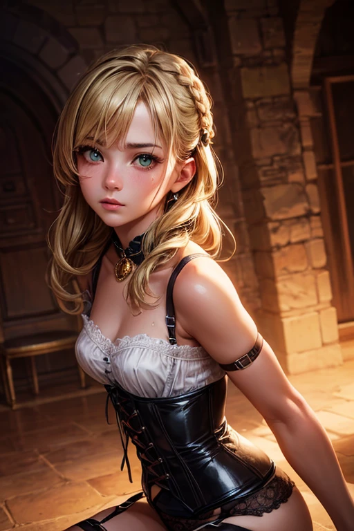 (Obra maestra:1.2), (La mejor calidad:1.2), perfect lighting, Chica Maga Oscura haciendo un oral. Lengua de fuera. Ojos cerrados. Pose sujestiva y sensual. caliente.