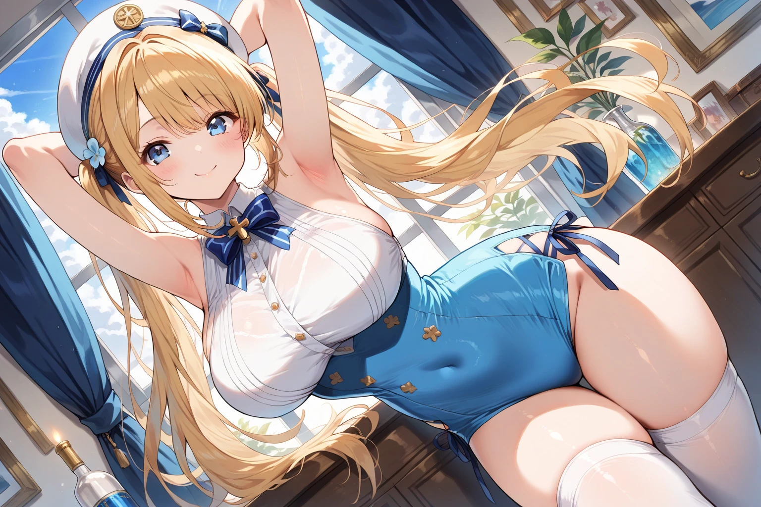 (masterpiece, best quality:1.2), Sailor Moon,1 girl, alone,blonde hair,long hair,jewelry,whole body,double tail,White gloves