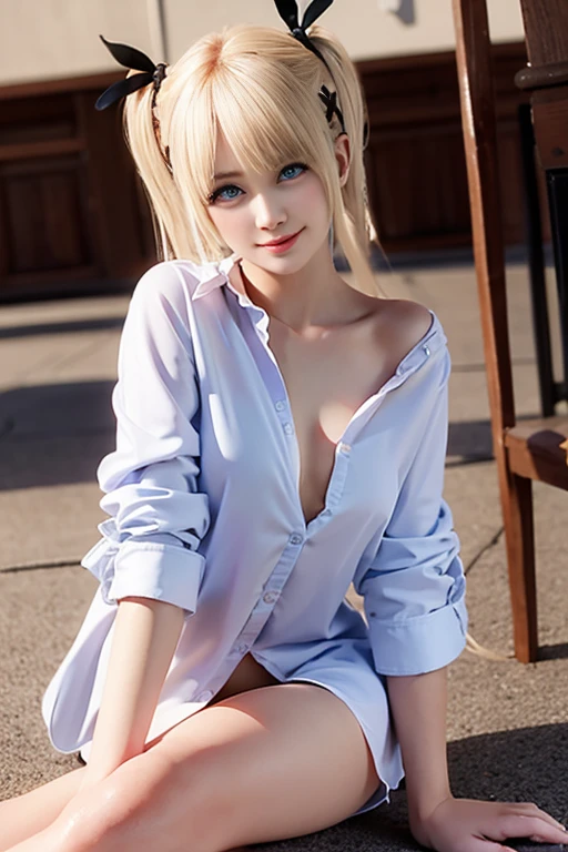 Full body figure of flaxen hair woman posing in white shirt and tie,toppless、Beautiful、 a hyperrealistic schoolgirl, a hyperrealistic schoolgirl, Seductive Anime Girl, Realistic Schoolgirl, Hyper realistic anime, artwork in the style of guweiz, Trending on CGSTATION, Anime Barbie in white stockings, realistic 3 d style, photorealistic girl render, photorealistic anime