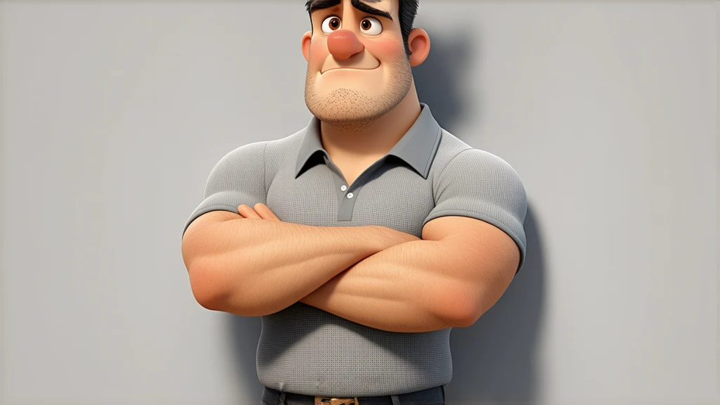 A handsome father man, tight clothes