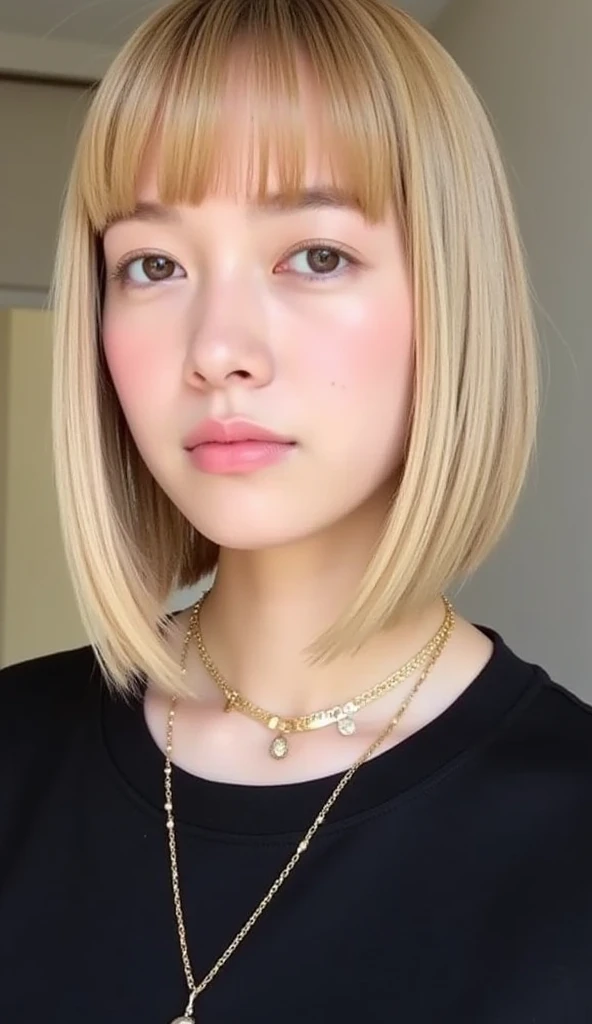 Buruma、Colossal tits、a short bob、a blond