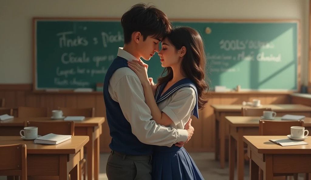realisitic、femele、tits out、High school students、schools、early evening
