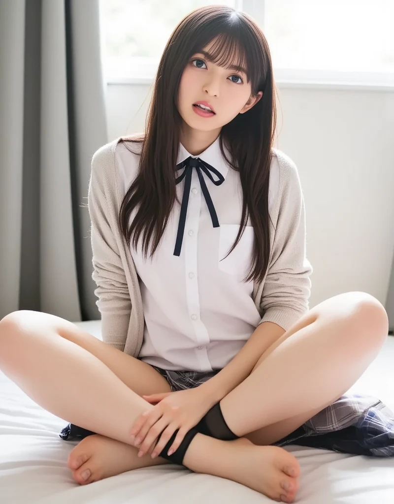 nsfw, 1boy and 1girl, blow job, ((pussy)), vaginale, spread legs, spread pussy, Arabian asian woman in uniform, cute , Surreal 19yo, High school girl posing, Japanese , High school girl, 19 years old, Japanese girls uniform, Surreal , Young and cute gravure idol, seifuku, Realistic young gravure idol, Wearing Japanese clothes , Beautiful anime school girl, ((best quality)), ((masterpiece)), (detailed), 1girl, sexly