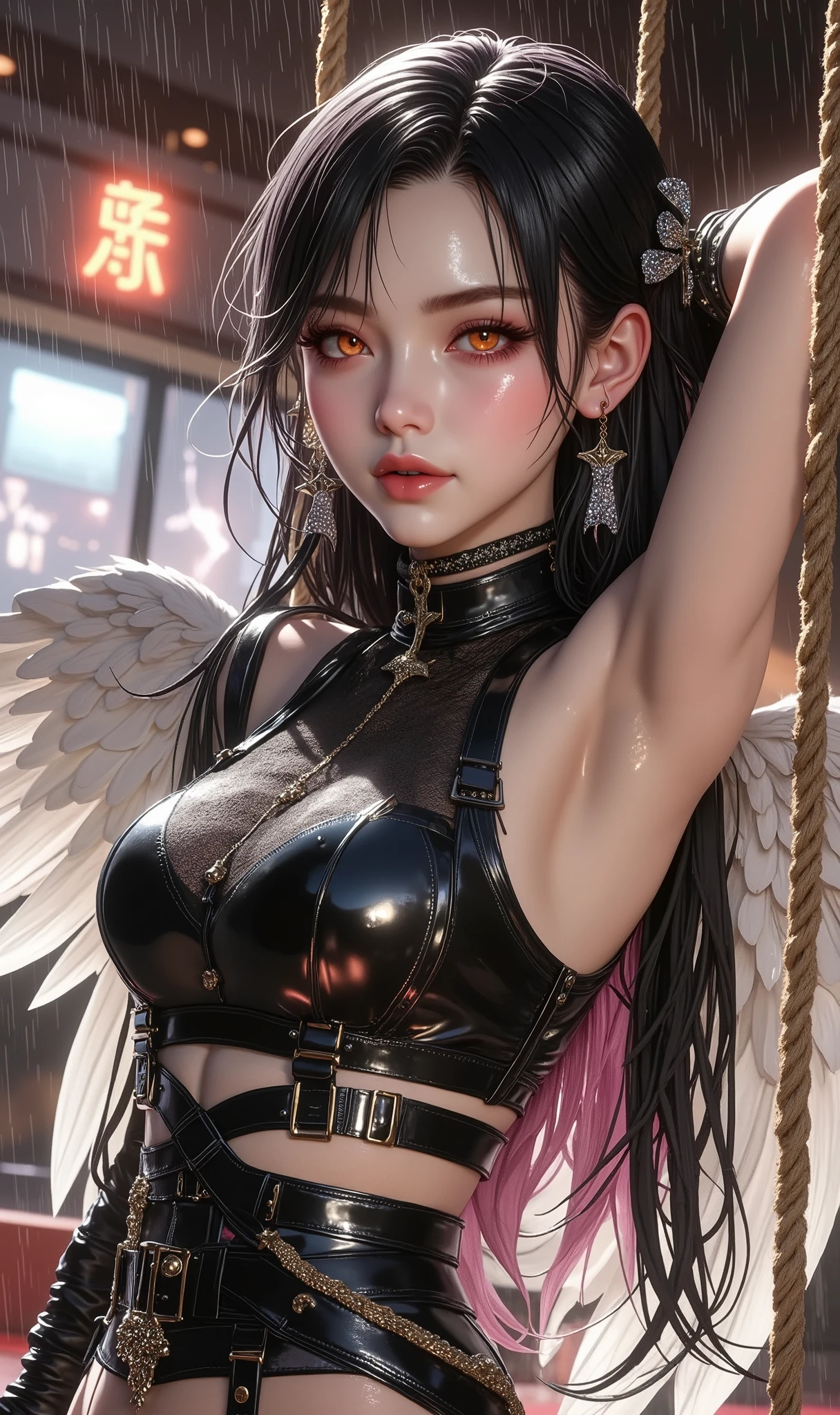 ((best quality)), ((masterpiece)), (detailed), perfect face (((masutepiece, of the highest quality, super detailed))), hand drawn style, hand painted style, watercolour, sketch, a knight, white background, plain background, Bloodborne inspired, tatty Bloodborne attire, occult aesthetic, occult, tatty red and white clothing detailed and intricate steampunk and detailed gothic lolita (with a hood), long coat, Complex laced boots, Fluttering lace flared long knee length dress with frilly petticoats, long dress, knee length dress, pleated petticoats, lolita dress, petticoats gothic lolita aesthetic, beautiful small breasts, (((flat chest:1.1))), (((( Highly detailed face))), small thin nose, Small thin lips mouth, (((Very sharp focused eyes))), Very large slit precision pale grey eyes that shine like jewels. looking here, (resolved expression), (resolute expression), ((dark hair)), ((long ponytail, thick ponytail, heavy ponytail)), very long eyelashes, white background, Very dramatic and cinematic lighting, tatty damaged old red and white clothing, full body, whole body, body, ((NSFW))