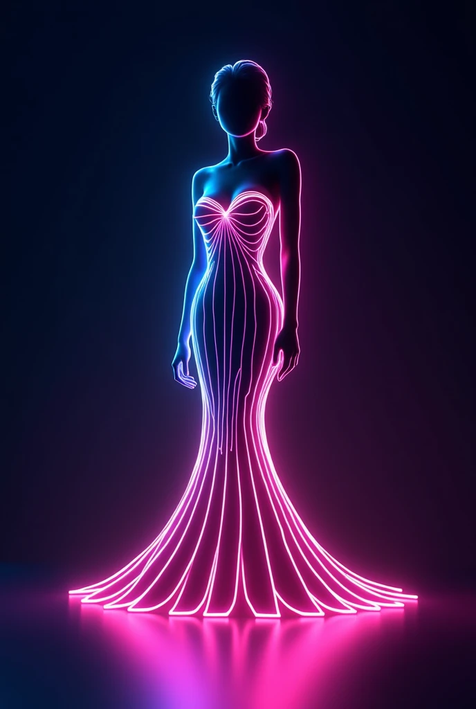 (best quality,ultra-detailed,highres,realistic),neon sign, big neon sign on street, pulsating lights,full silhouette,dancing woman as a neon sign,green colors,blue colors,red colors,shadows on wall, dynamic movement, night, city street on night, realistic, 8k,