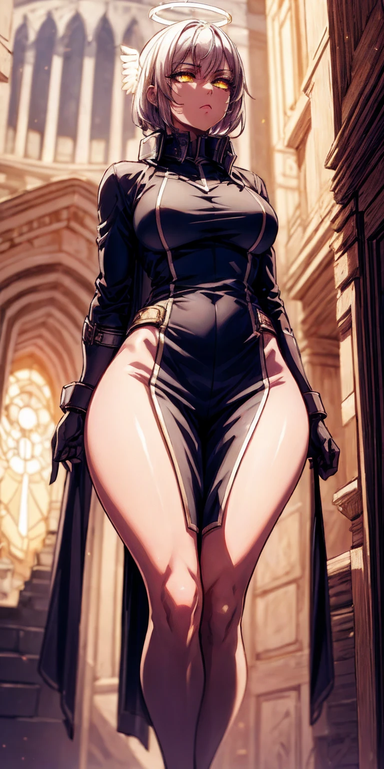 rnlong hair,City girl, Expose the the clitoral, brunette color hair, high ponytails,Sexy tights,Stocking boots ,full-body portraits, 180cm tall,anime big breast, style of anime, lightand shade contrast, 8K, super detailing, ccurate, best qualtiy, hyper HD