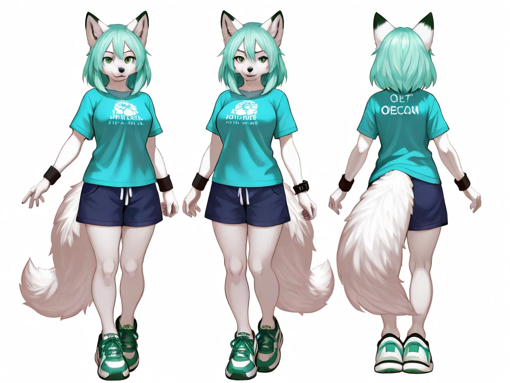 (furry axolotl:1.2+black bolero:purple cropped:0.91+dark shorts:0.91) | (character model:front:1.1+character model:back:1.1)