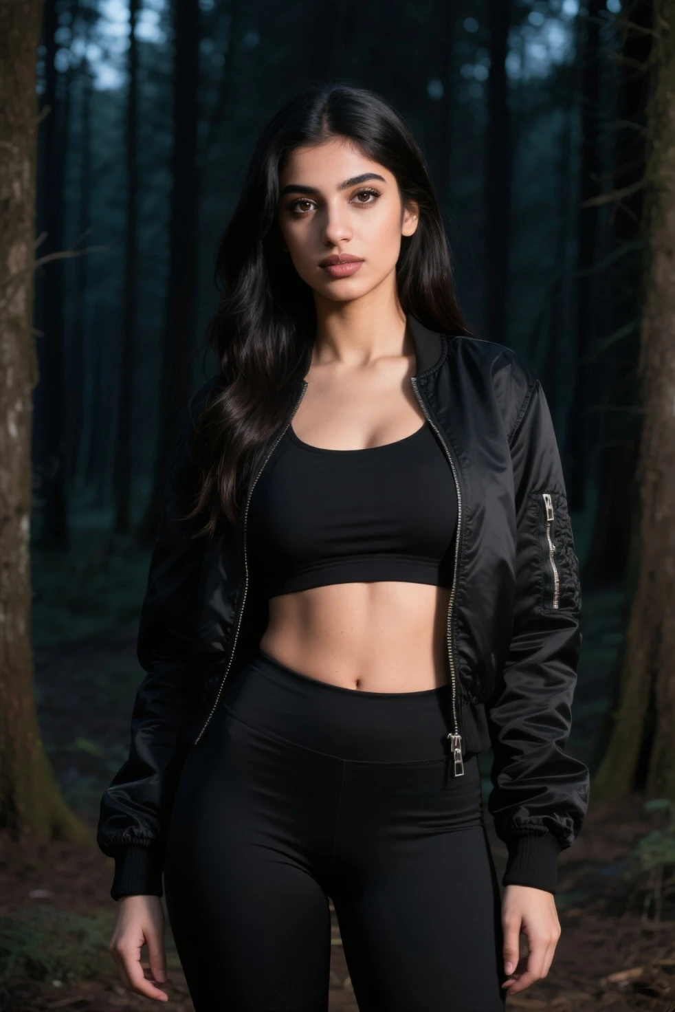 photo of S086_KaylaLauren, a gorgeous woman, in a (misty-forest:1.2), (foggy:1.3), wearing a (sweatshirt:1.2) and (military-pants:1.2), dawn, (8k, RAW photo, best quality, DOF, ultra high res:1.2), (absurdres, intricate, photorealistic, masterpiece, ultra-detailed, Unreal Engine:1.3)