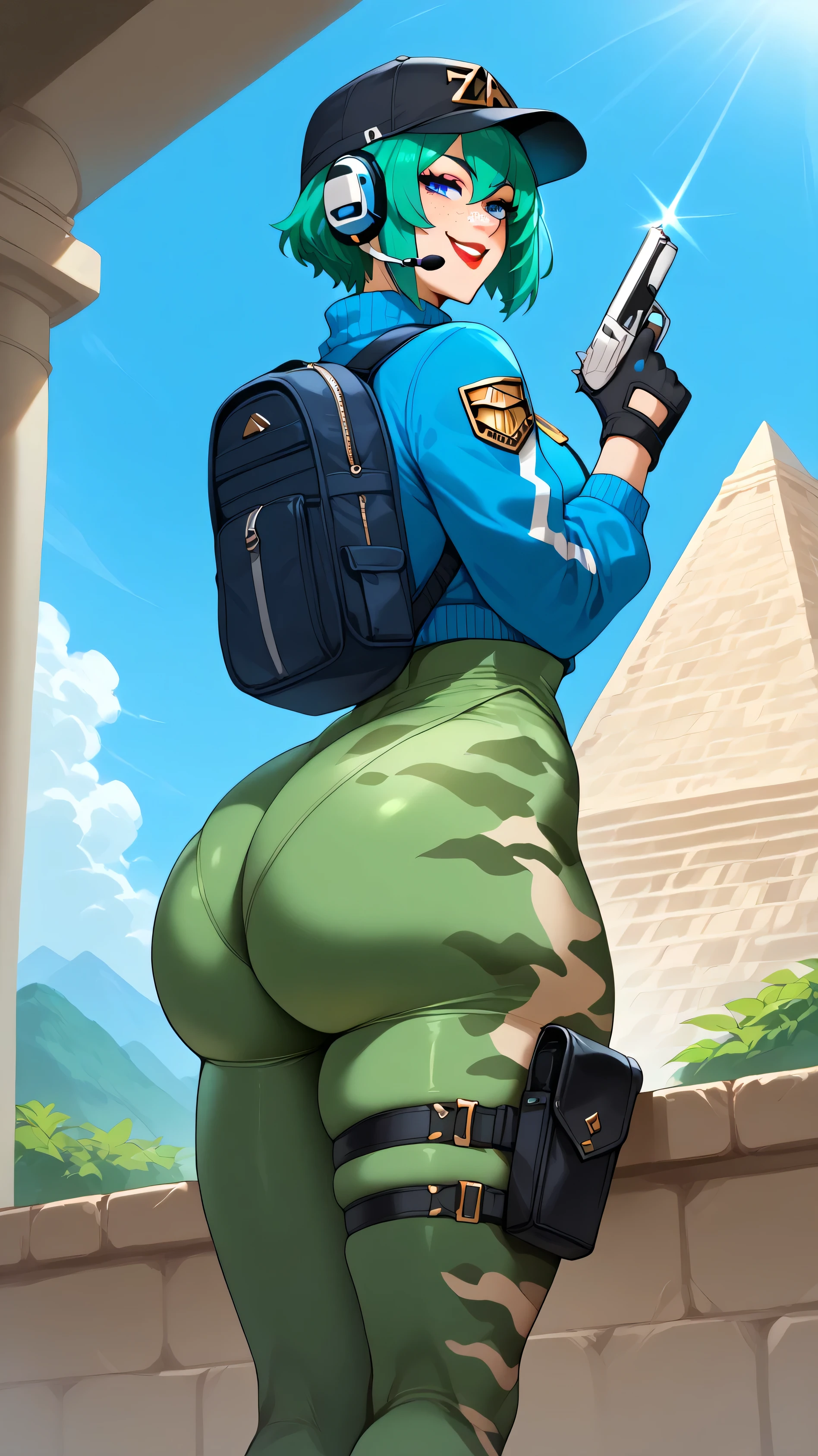 Detallado, elaborar, y visualmente atractivas ilustraciones digitales de Femboy Ankha de la serie Animal Crossing. La obra de arte debe representar Ankha, el gato egipcio aldeano, en una pose seductora. Make sure Ankha is bent over with her hands on her butt. He must wear blue tights and have an expression on his face while looking directly at the viewer.. Ankha must be the only character in the artwork, and she should have a long, flaccid I hung between his legs. La obra de arte debe ser una obra maestra, exhibiting high quality and being available in HD resolution. Una vez completado, Por favor, sube la obra de arte a E621.net bajo los nombres de los artistas "Pixelsketcher" y "wamudraw". Be sure to pay attention to the fine details, like anatomy and shading, para crear una pieza visualmente impresionante y cautivadora. Vista posterior