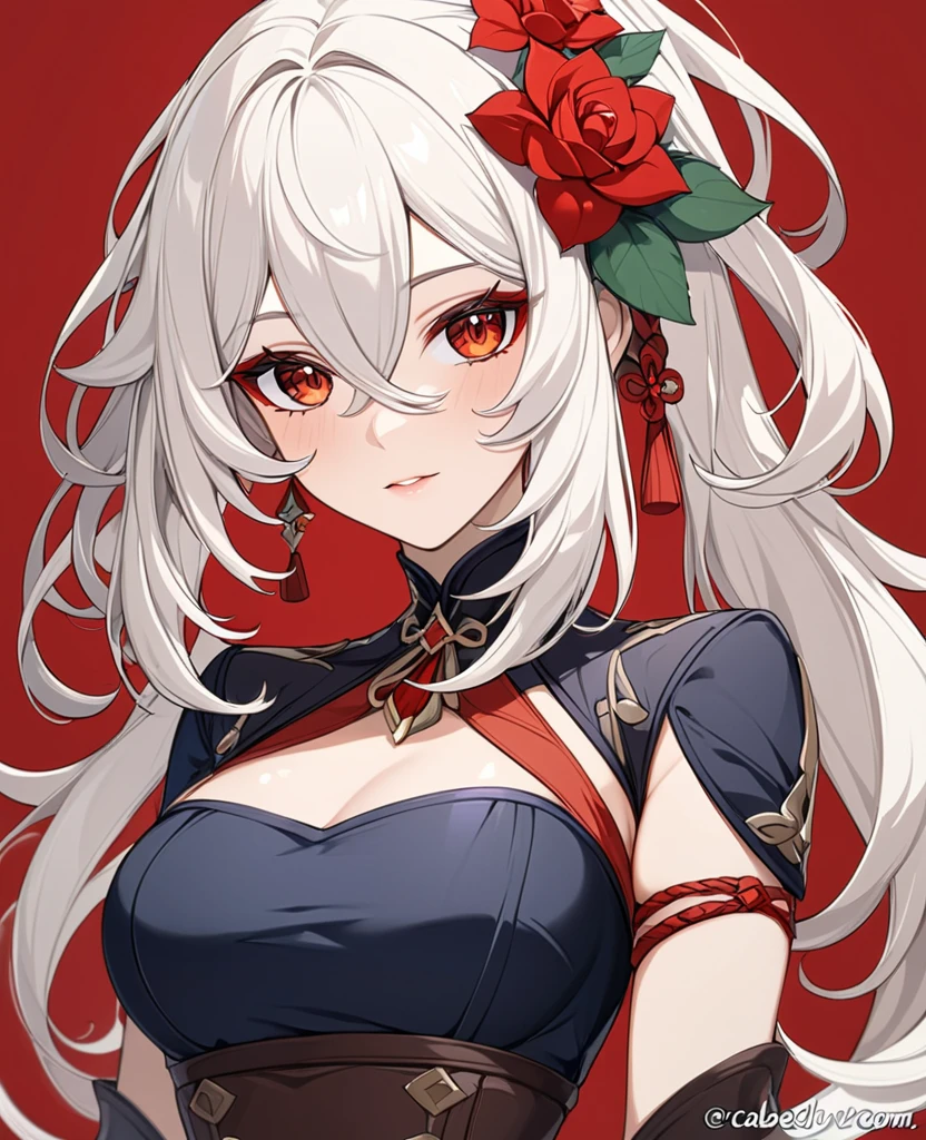 nsfw,1 girl,White hair,red eyes,独奏,portrait,Cleavage,masterpiece, best quality, very aesthetic, absurdres masterpiece, best quality, very aesthetic, absurdres masterpiece, best quality, very aesthetic, absurdres,looking at viewer,vampire,Black Cape